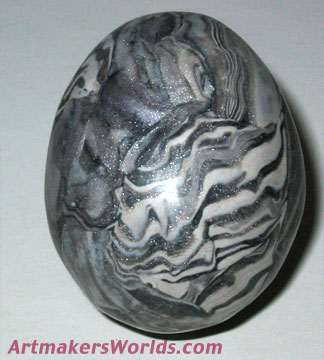 Polymer clay egg