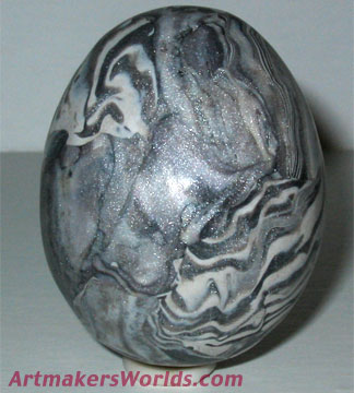 Polymer clay egg