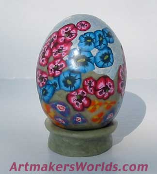 Polymer clay egg