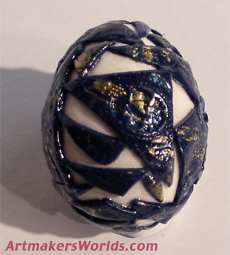 Polymer clay egg