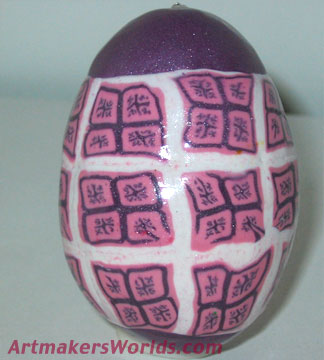 Polymer clay egg
