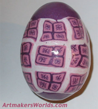 Polymer clay egg