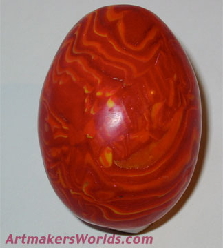 Polymer clay egg