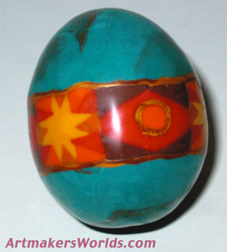 Polymer clay egg
