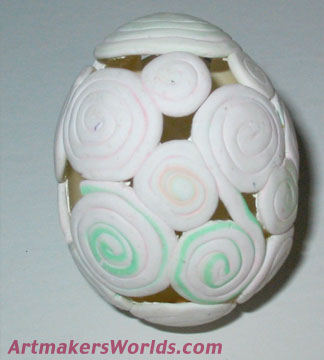 Polymer clay egg