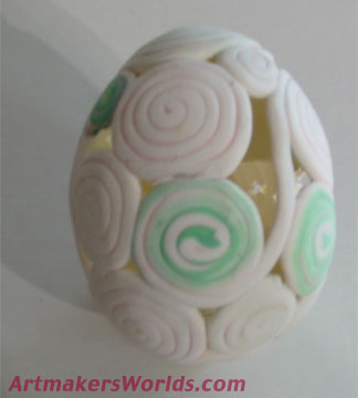 Polymer clay egg