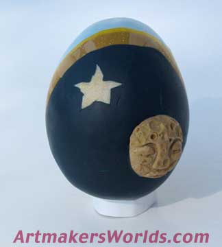 Polymer clay egg