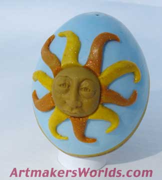 Polymer clay egg