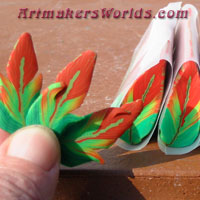 Clay cane Tropical parrot
