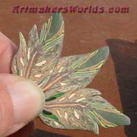 Scrappy Earthy feather cane