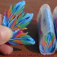 Rainbow feather