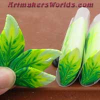Lime Green Feather cane