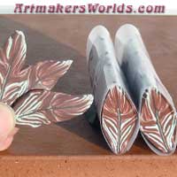 Chocolate mint feather cane