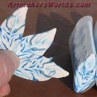 Angel White and sparkle blue