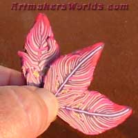 Pink Scrappy feather cane