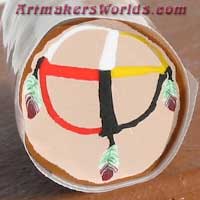 Native American Medicine wheel cane
