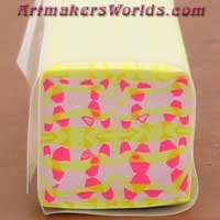 Hot pink and yellow baby quilt
