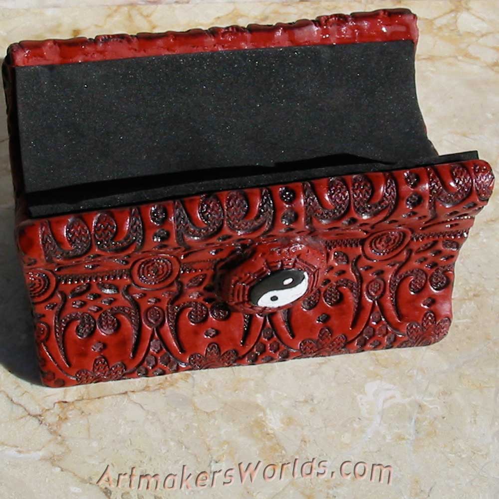 Polymer clay Cinnabar dry cell kaleidoscope