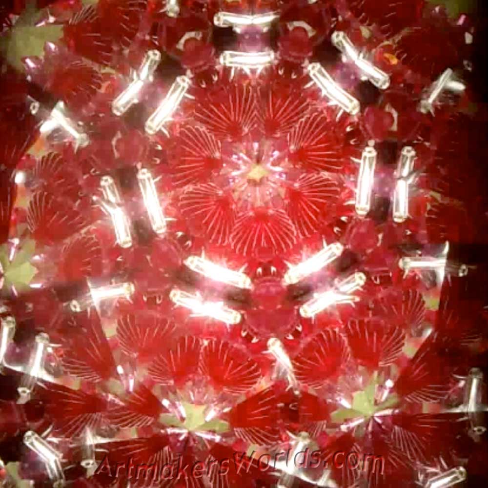 Polymer clay Cinnabar dry cell kaleidoscope