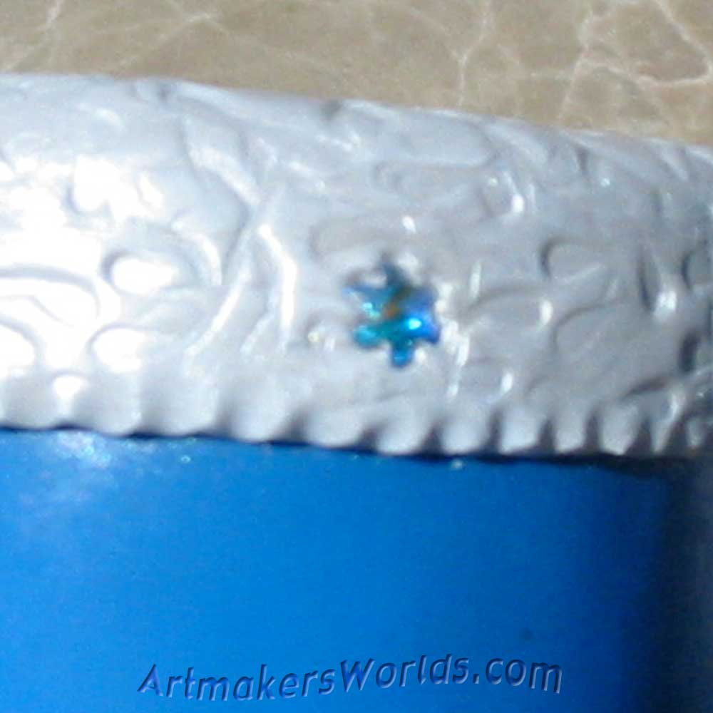 Polymer clay Penguin Oil cell kaleidoscope