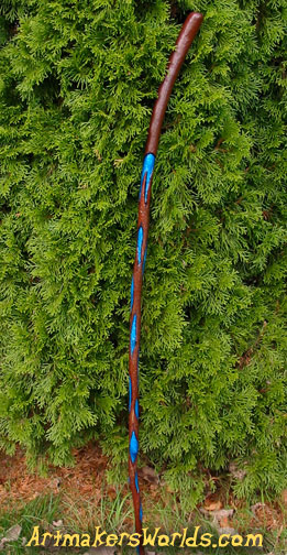 Blue Flame walking stick