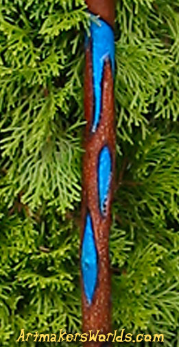 Blue Flame walking stickk