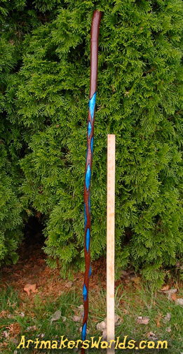 Blue Flame walking stick
