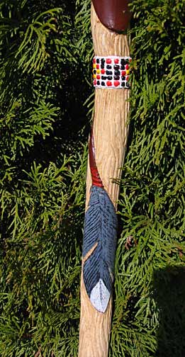 Native American walking stick