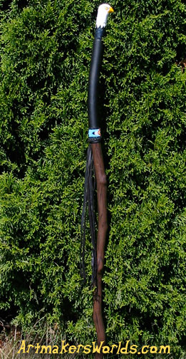 Eagle head Native America walking stick