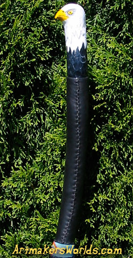 Eagle head Native America walking stic