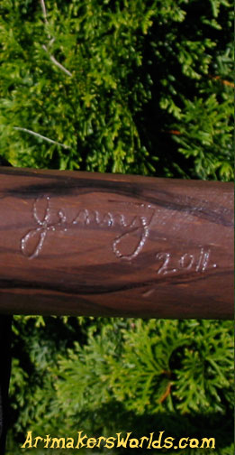 Eagle head Native America walking stic