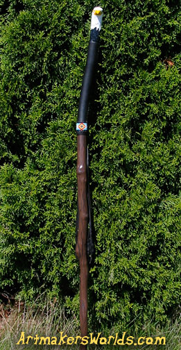 Red Grapes walking stick