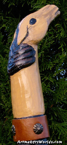 Horse Head very tall walking staff