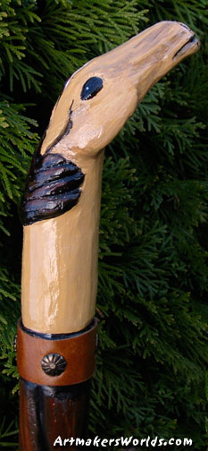 Horse Head very tall walking staff