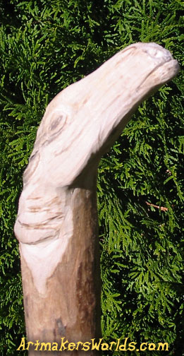 Horse Head very tall walking staff