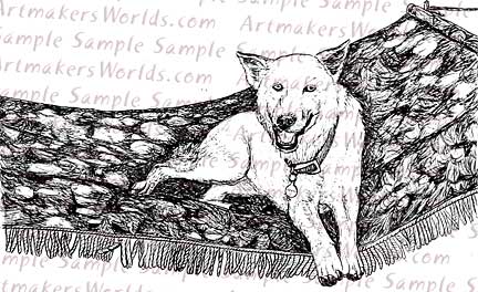 Dog line art